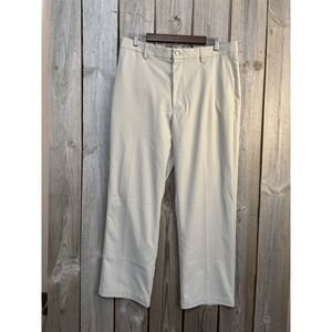 Callaway Performance Golf Pants Mens 36x30 Khaki Elastic Waist Opti Dry Stretch